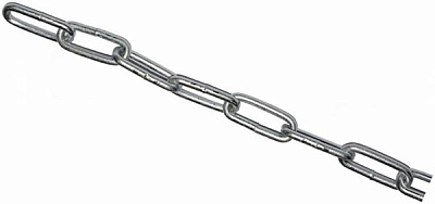 Цепь длиннозвеньевая 4 мм 2,5 м 4 мм оцинкованная