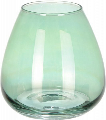 Ваза стеклянная зеленый Luster 15х15 см Wrzesniak Glassworks