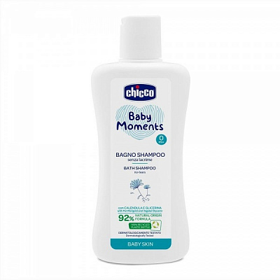 Шампунь дитячий Chicco Baby Moments «Без сліз» із екстрактом календули 200 мл (10590.00)
