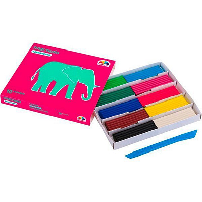 Пластилин Увлечение 10 цветов 200 г 200303 Гамма UA