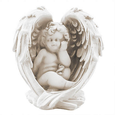 Статуэтка Decoline Ангел в крыле песочные (гипс) AN0729-7(G)