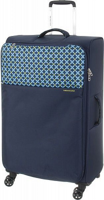 Валіза UP! (Underprice) N1118 синій із принтом 70x43,5x23/26+5 см