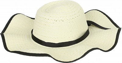 Капелюх з середніми полями ELizabeth one size бежевий із чорним