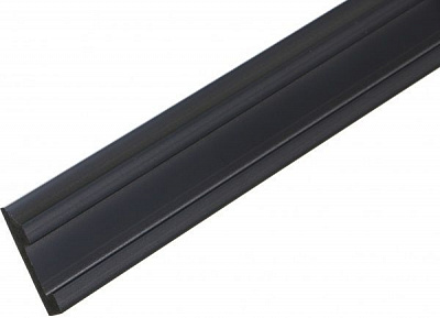 Плинтус дюрополимер King Floor JC308-1139 серебряный 2000х80х15 мм 