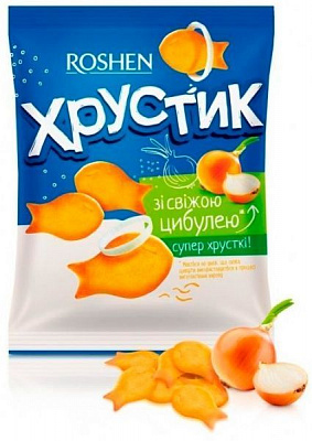 Крекер Roshen Хрустик со свежим луком 180 г 