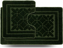 Набір килимків Dariana Стандарт 60x100 + 60x50 Рамка зелений