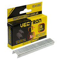 Скобы для ручного степлера Vectron 8 мм тип 53 (А) 1000 шт. 38-1-008