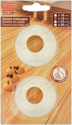 Розетка на трубы SALAG 28 клен патино 19 мм