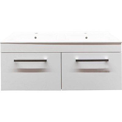 Тумба підвісна Сансервіс Подвійна 150 під умивальник Подвійний білий