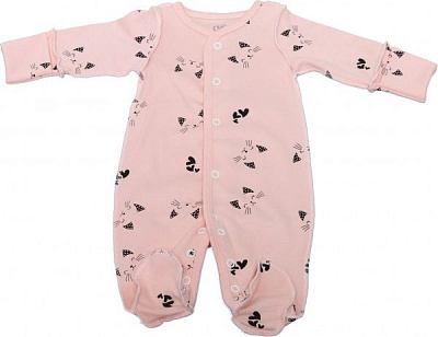 Комбинезон детский Фламинго р.50 персиковый 365-217 