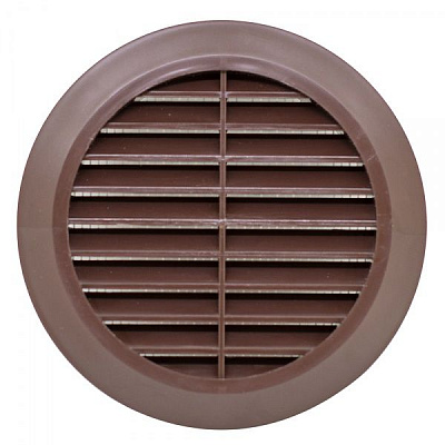 Гратка для вентиляції T-30 100 мм ABC-пластик коричневий