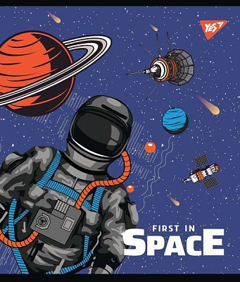 Зошит А5/12 лін. Galaxy exploring виб.гібрід.лак YES