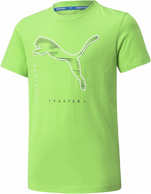 Футболка Puma Active Sport Graphic Tee 58919846 р.128 салатовый
