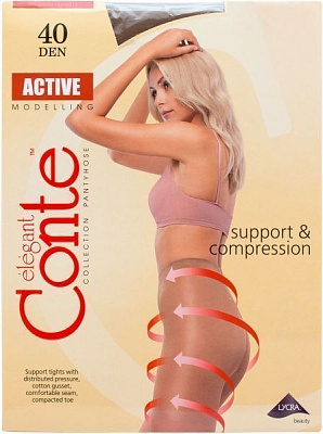 Колготки Conte ACTIVE 40 den natural р. 3 бежевий
