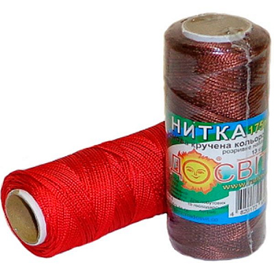 Шпагат капроновый Радосвит 93.5 ктекс 1х2 135 м цвет в ассортименте