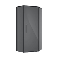 Душова кабіна Koller Pool KS90PВGR KVADRO STAR Black matt 900x900x1950 мм (скло Grey)