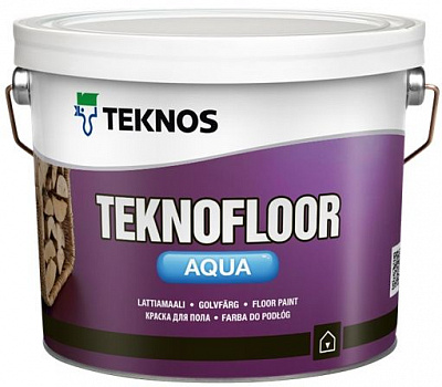 Эмаль TEKNOS TEKNOFLOOR AQUA база 1 полуглянец 0,9л