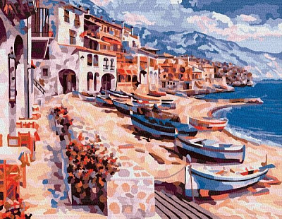 Картина за номерами Морське узбережжя bk_1039 BookOpt