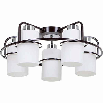 Люстра стельова Accento lighting Normandia ALPL-PL17108-5 5x60 Вт E27 венге