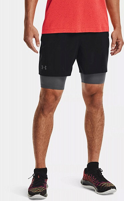 Шорти Under Armour Qualifier 2-in-1 Short 1345320-001 р. S/M чорний