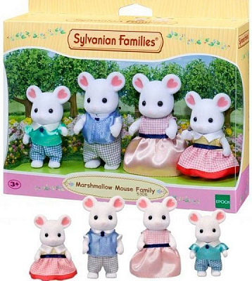 Набір іграшок Sylvanian Families Сім’я білосніжних мишей
