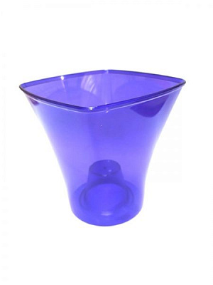 Кашпо декоративне КВАДРО L 145 фігурний 1,5 л фіолетовий