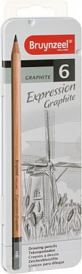 Олівці графітні EXPRESSION Bruynzeel 6 шт. Sakura