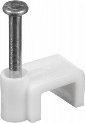 Скоба плоская UP! (Underprice) 4 мм 50 шт. белый 