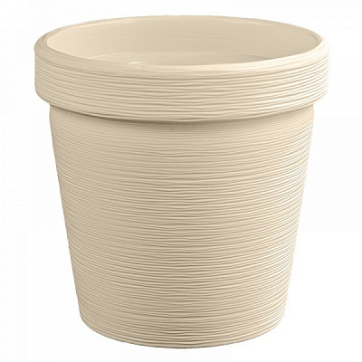 Кашпо Терра круглый 2,35 л кремовый (КШ-9093) 