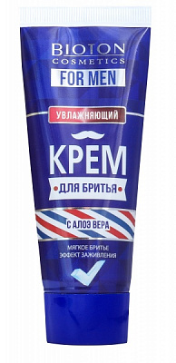Крем зволожувальний Bioton для гоління зволожувальний з алое вера 75 мл