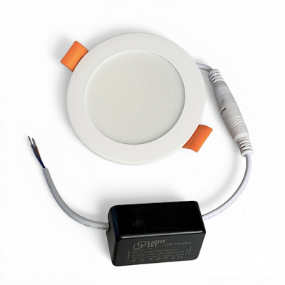 Светильник светодиодный встраиваемый LIGHT SET BUZOK R07 7 Вт LED-модуль 4500 К белый