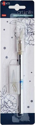 Нож макетный для дизайнерских работ со сменными лезвиями 3 шт. 952427 Santi