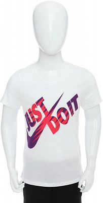 Футболка Nike G NSW TEE V ZIG ZAG JDI 862587-101 M білий