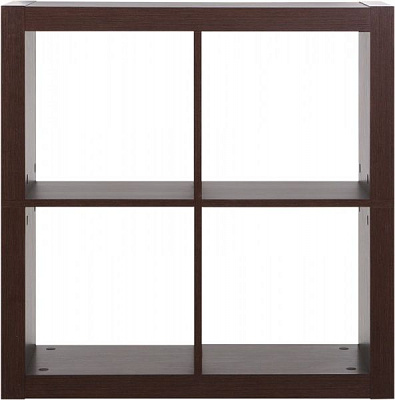 Полка книжная Inteo Кубус МИКС 2Х2 (3D HDF) 792x792x290 мм венге 