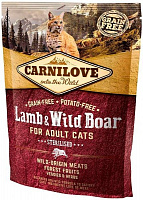 Корм Carnilove сухой для стерилизованных кошек Cat Lamb & Wild Boar Sterilised 400 г (ягненок и кабан)