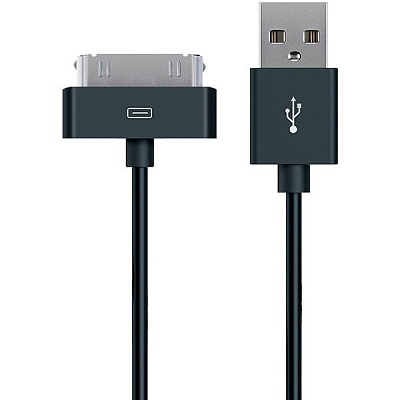 Кабель Luxe Cube 30PIN to USB black