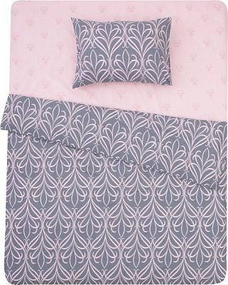 Комплект постельного белья Limoges 1.5 серо-розовый UP! (Underprice) 