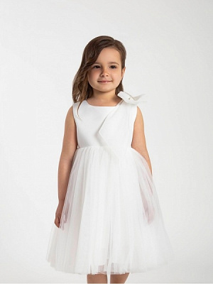 Платье Maya-MI 0105-0023-0-1 р.146 молочный 