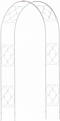 Арка садовая Цветок 2400x1400x400 мм белая