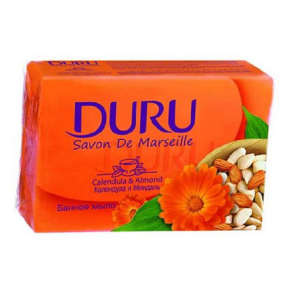 Мыло банное Duru Savon De Marseille Миндаль и Календула 150 г