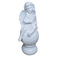Фигура садовая Ангел на шаре большой