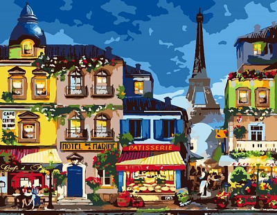 Картина по номерам Life in Paris 35х45 см Rosa Start 