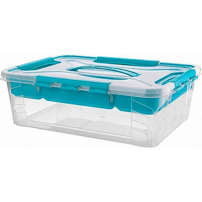 Контейнер з вкладишем Nota Bene 10 л бірюзовий 138x372x273 мм