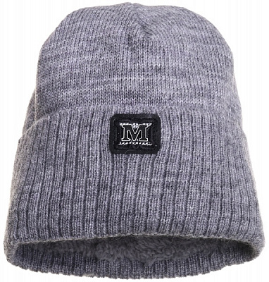 Шапочка детская для мальчика Kraft+ р.50-52 серый меланж 1624 