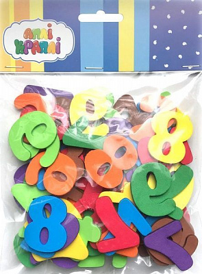 Набір для декорування з фоамірану Цифри Аплі-Краплі