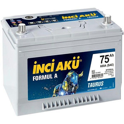 Акумулятор автомобільний INCI Formula Asia (Taurus) 75А 12 B D26 075 060 017 «+» праворуч