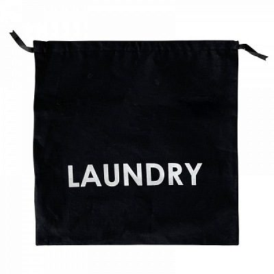Органайзер текстильный Organize M-laundry Laundry хлопковый для грязных вещей черный 380x380 мм