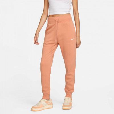 Брюки Nike W NSW PHNX FLC HR PANT STD DQ5688-225 р. XL коричневый
