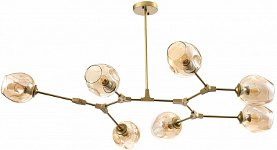 Світильник стельовий Accento lighting Molecule 7x60 Вт E27 антична латунь