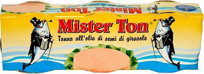 Консерва Mister Ton Тунец в растительном масле 3х80 г